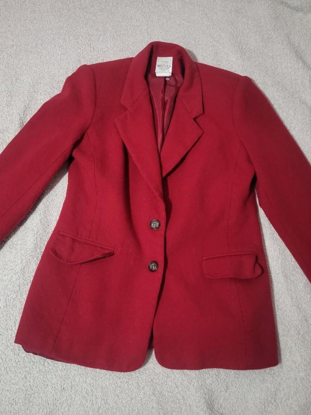 Bentley Red Wool Blazer